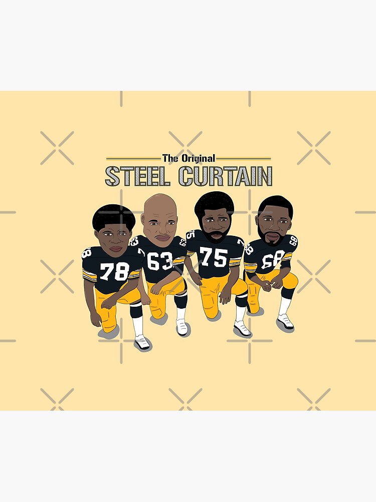 Discover The Steel Curtain - Pittsburgh Steeler Shower Curtain