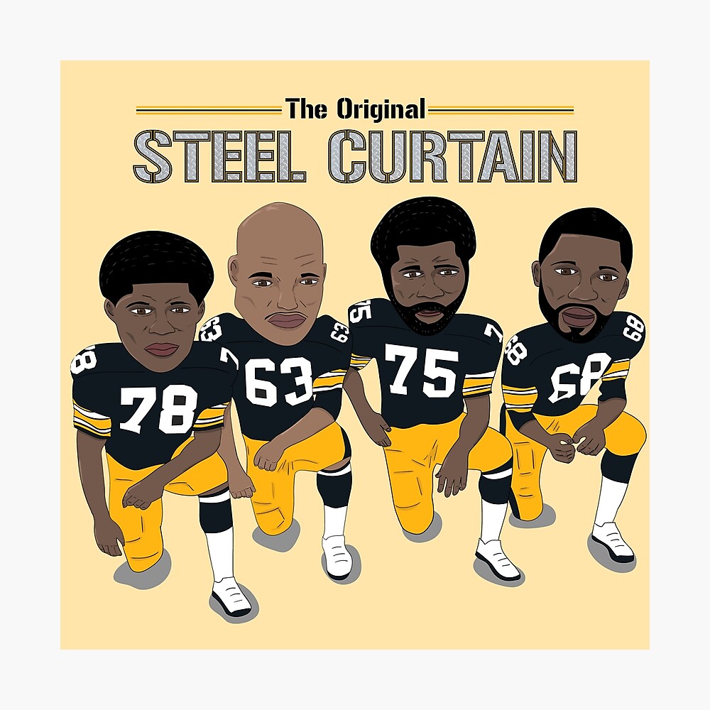 THE STEELERS ‘STEEL CURTAIN’ — GREATEST DEFENSE OF ALL TIME 19x13 SPECIAL  POSTER