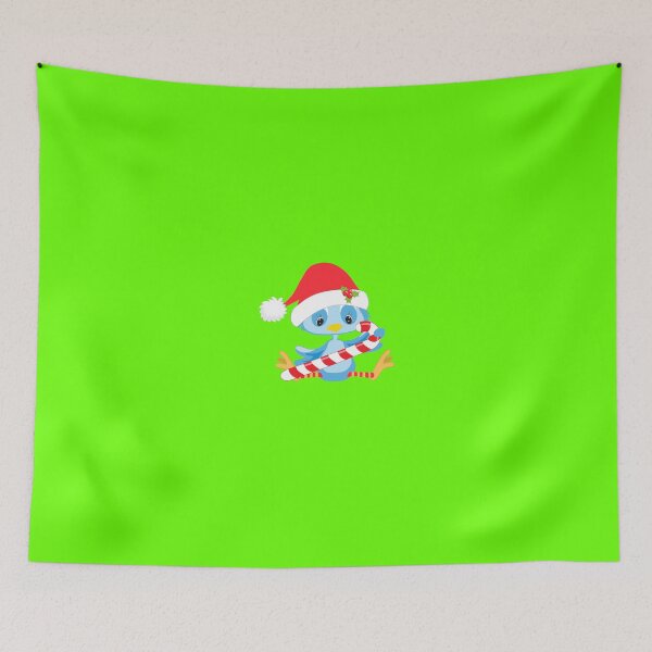 Item preview, Funny Christmas Blue Bird Illustration designed and sold by UniQueensShop.