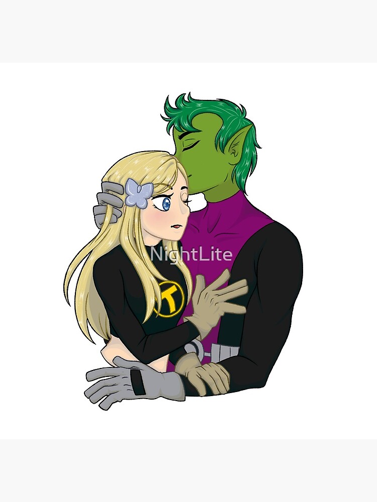 Terra X Beast Boy Greeting Card By Nightlite Redbubble