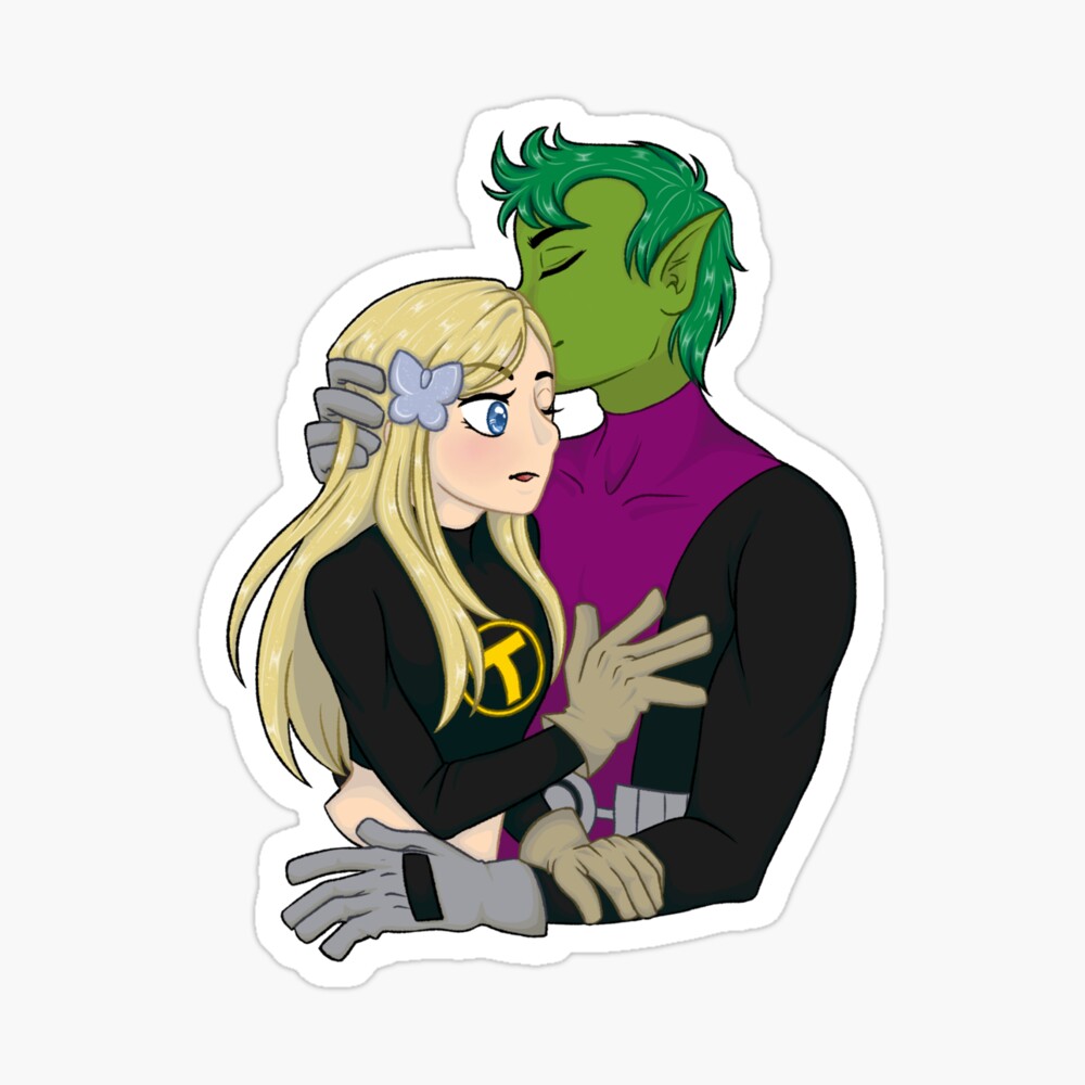 Terra X Beast Boy Greeting Card By Nightlite Redbubble