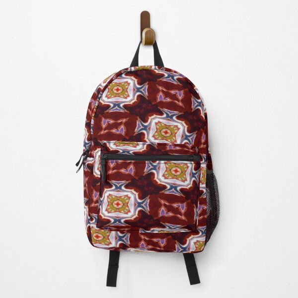 Item preview, Floral Abstract Pattern In Red and Gold designed and sold by Lynn Marie Sharp.