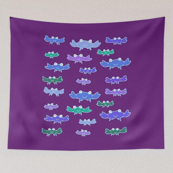 Item preview, Cute and Colorful Crab Pattern (purple) designed and sold by Davey's Designs.