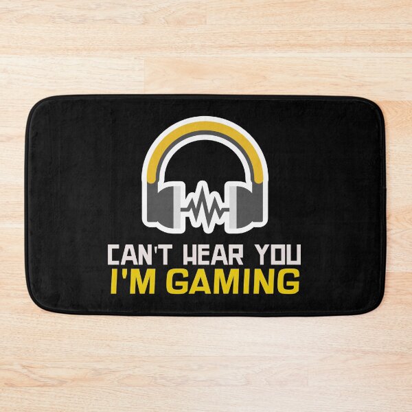 Item preview, Can't Hear You I'm Gaming Funny Gamer Girl Headphones designed and sold by jacks-tees.