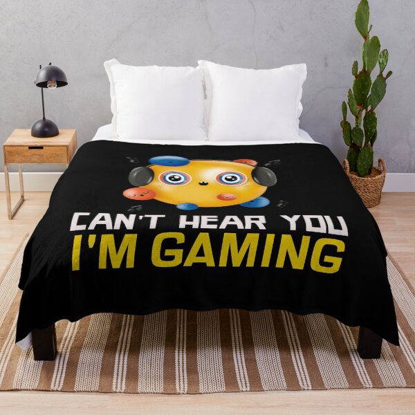 Item preview, Can't Hear You I'm Gaming Funny Gamer Headphones designed and sold by jacks-tees.