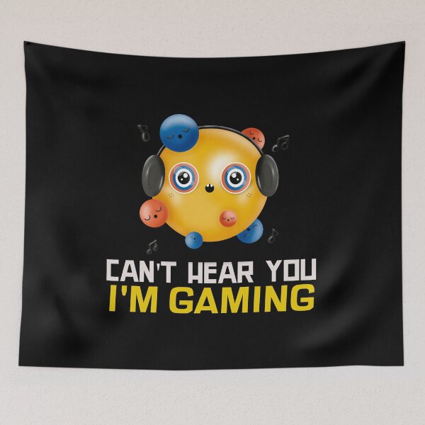 Item preview, Can't Hear You I'm Gaming Funny Gamer Headphones designed and sold by jacks-tees.