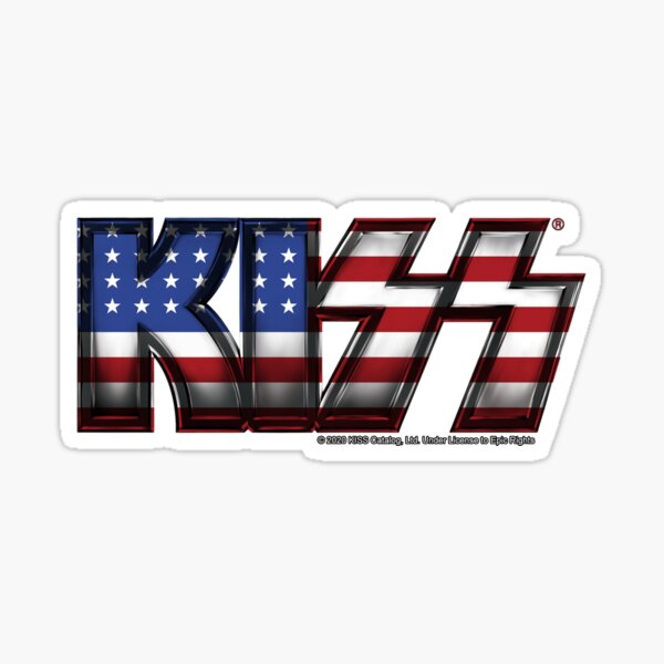 Item preview, KISS ® rock music band - Metal USA Flag designed and sold by musmus76.