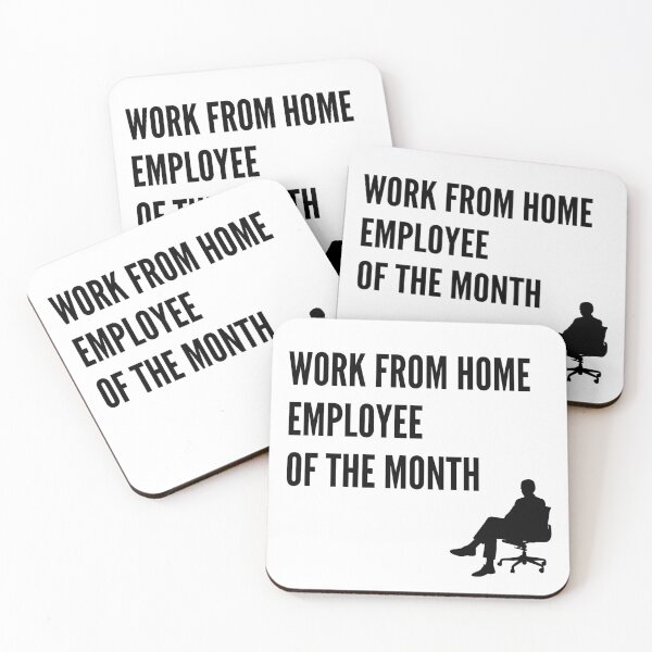 Item preview, Work From Home Employee Of The Month (male) designed and sold by Dinoroarrr.