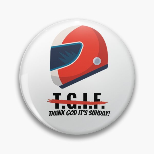 Item preview, Thank god it's Sunday! Helmet logo with text designed and sold by CaptainWheels.