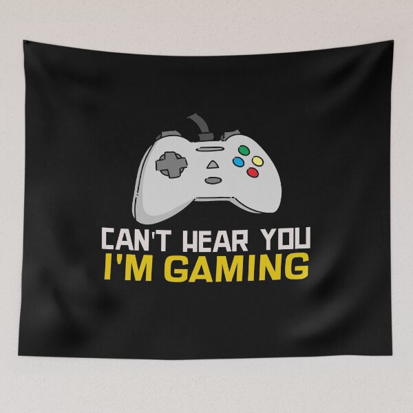 Item preview, Can't Hear You I'm Gaming Funny Gamer Headphones designed and sold by jacks-tees.