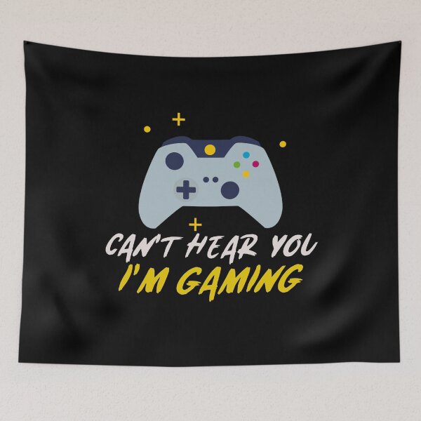 Item preview, Can't Hear You I'm Gaming Funny Gamer Controller designed and sold by jacks-tees.