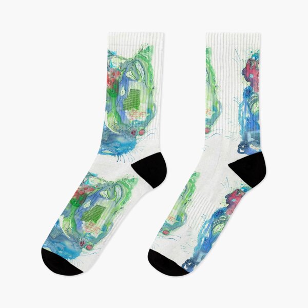Item preview, Dreamlike watercolor "The apple tree in the garden" designed and sold by Audrey Denis.