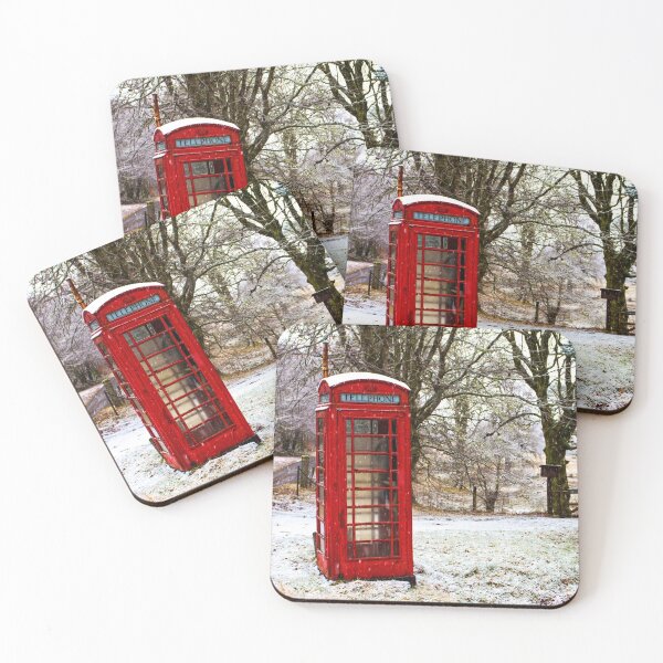 Item preview, Old Red Phone Box in the Snow designed and sold by derekbeattie.