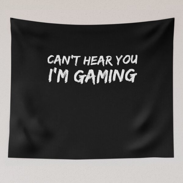 Item preview, Can't Hear You I'm Gaming Funny Gamer Headphones designed and sold by jacks-tees.