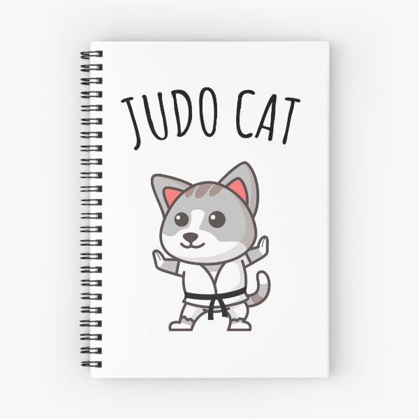 Item preview, Judo cat, puns, humor designed and sold by Curlyhaire.