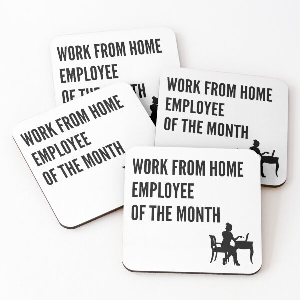 Item preview, Work From Home Employee Of The Month (female) designed and sold by Dinoroarrr.
