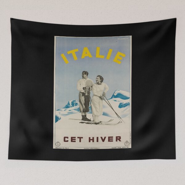 Item preview, retro classic ENIT Italie cet hiver poster designed and sold by CorasPosters.