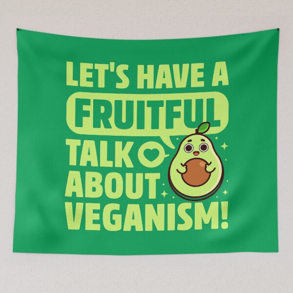 Item preview, Fruitful Talk About Veganism - Fruit Pun - Cute Avocado designed and sold by Gudland.