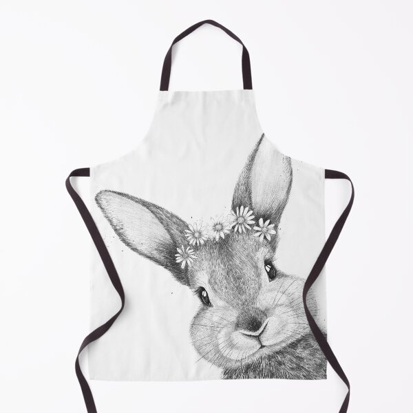 Item preview, Rabbit with chamomiles designed and sold by Valeriya Korenkova Kodamorkovkart.