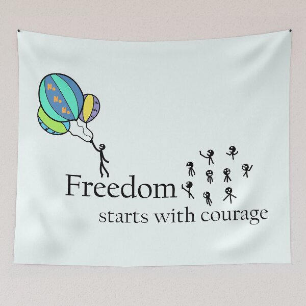 Item preview, Freedom Starts With Courage designed and sold by EvaMelindy.