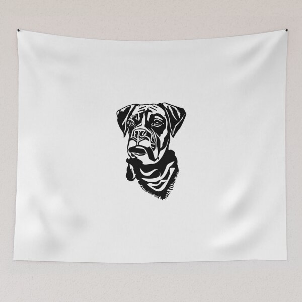 Item preview, Boxer Dog Wearing Bandana designed and sold by malibumanhattan.