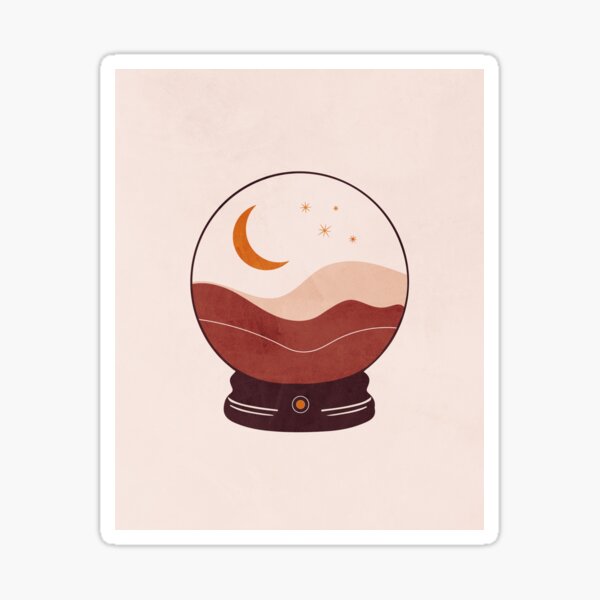 Boule de cristal en terre cuite Sticker