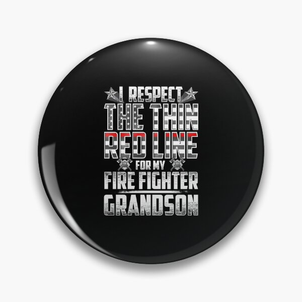 Item preview, Grandson Fire Fighter Thin Red Line designed and sold by wheedesign.