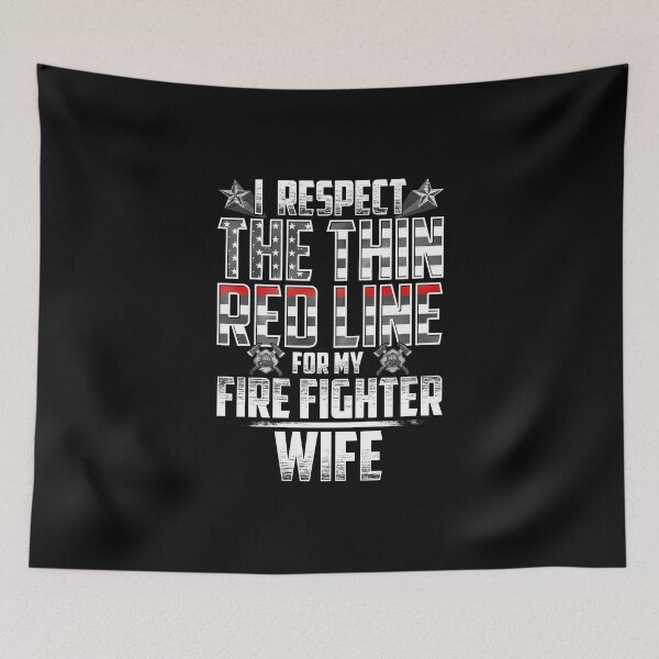 Item preview, Wife Fire Fighter Thin Red Line designed and sold by wheedesign.