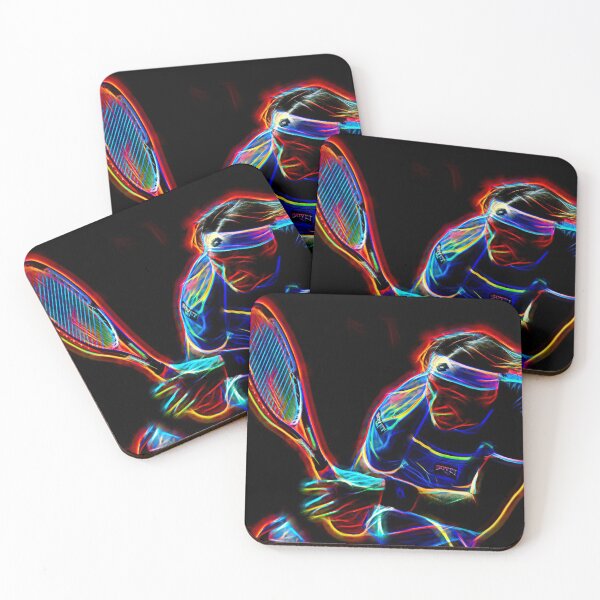 Item preview, Digital neon photo of Spanish tennis player David Ferrer designed and sold by Girona.