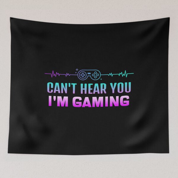 Item preview, I Can't Hear You I'm Gaming Funny Gamer designed and sold by jacks-tees.