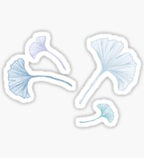 scattered ginkgo Sticker