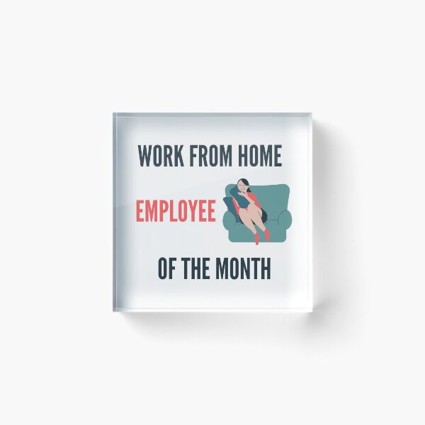 Item preview, Work From Home Employee Of The Month (lady in sofa) designed and sold by Dinoroarrr.