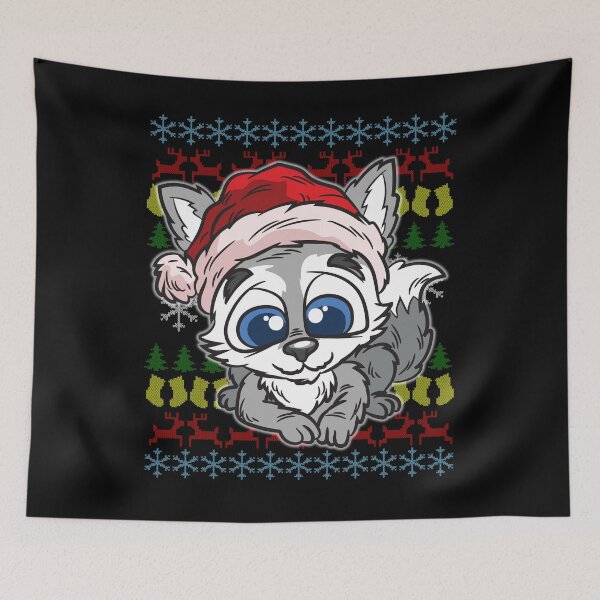 Item preview, Cute Christmas Wolf designed and sold by Moonpie90.