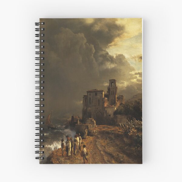 Item preview, Retreating Storm On The Italian Coast-Oswald Achenbach designed and sold by LexBauer.