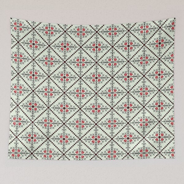 Item preview, Christmas winter geometric folk pattern II designed and sold by Pattern-ify.