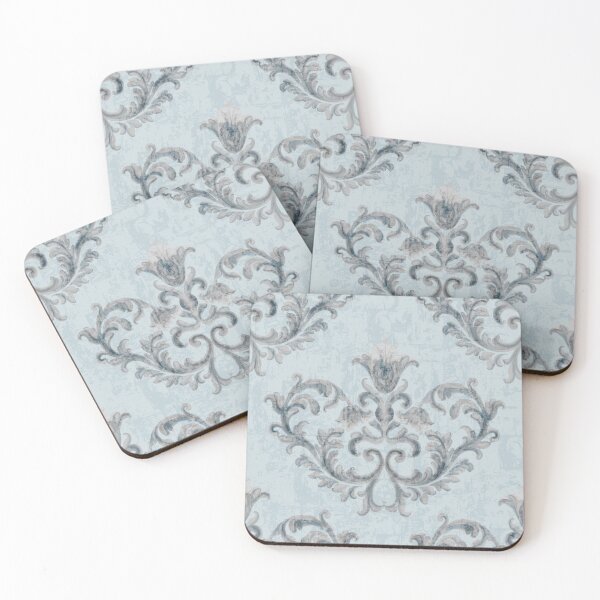 Item preview, Classical Blue luxury Damask designed and sold by Colourfultree INDIA.
