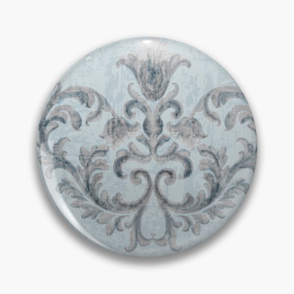Item preview, Classical Blue luxury Damask designed and sold by Colourfultree INDIA.