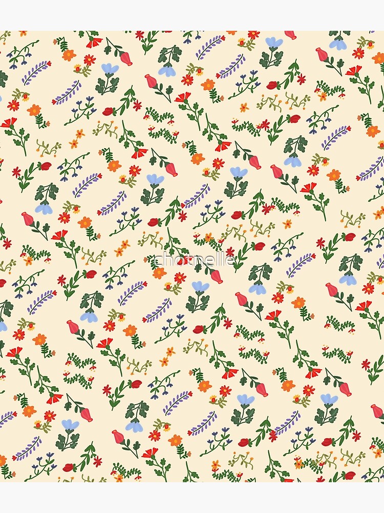 Bright Vintage Floral Pattern by chotnelle