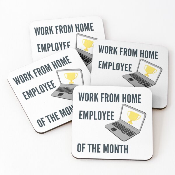 Item preview, Work From Home Employee Of The Month designed and sold by Dinoroarrr.