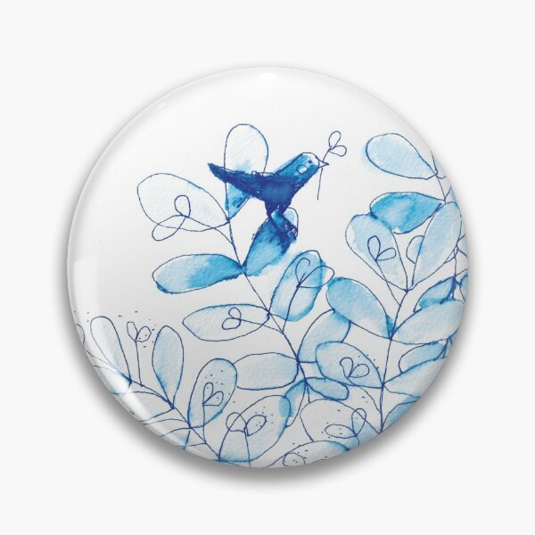 Item preview, Bleu bird in the bush designed and sold by Ellen Jansen.