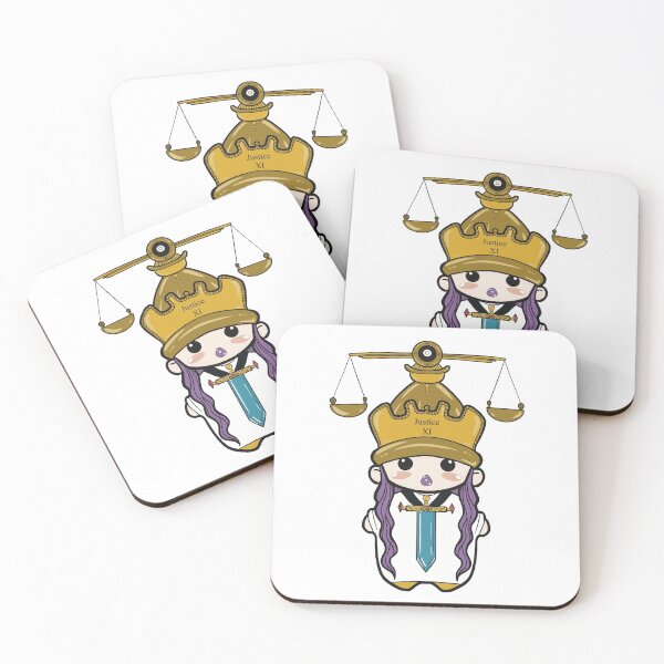 Item preview, Chibi Justice XI -Tarot card- designed and sold by CinziArt.