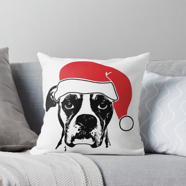 Item preview, Boxer Dog Santa Hat designed and sold by malibumanhattan.