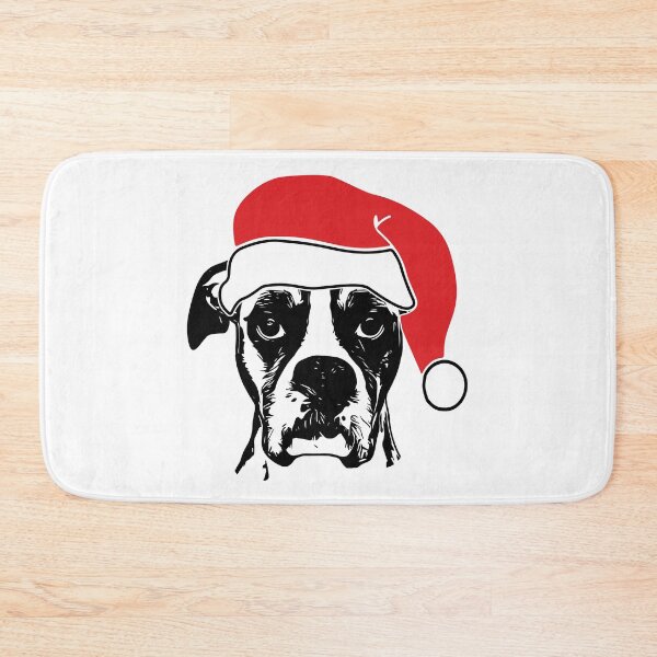 Item preview, Boxer Dog Santa Hat designed and sold by malibumanhattan.