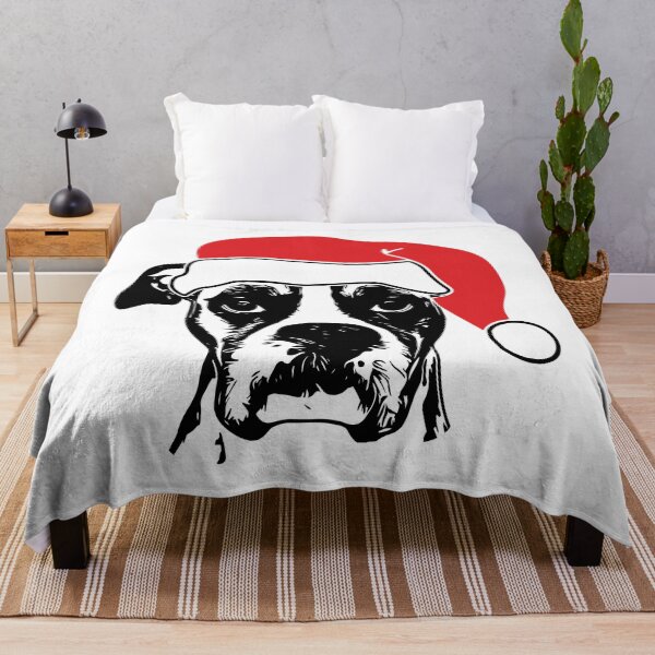 Item preview, Boxer Dog Santa Hat designed and sold by malibumanhattan.