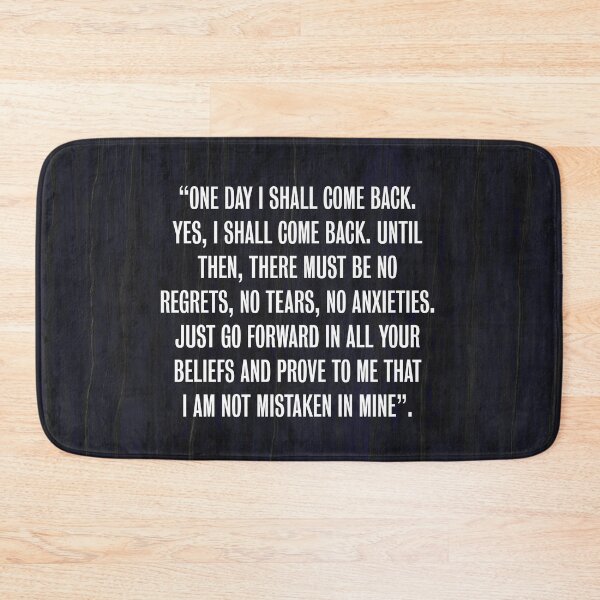 Item preview, One day I shall come back. designed and sold by TheGenesisArk.