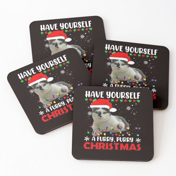 Item preview, HAVE YOURSELF A FURRY PURRY CHRISTMAS designed and sold by teemaker24.