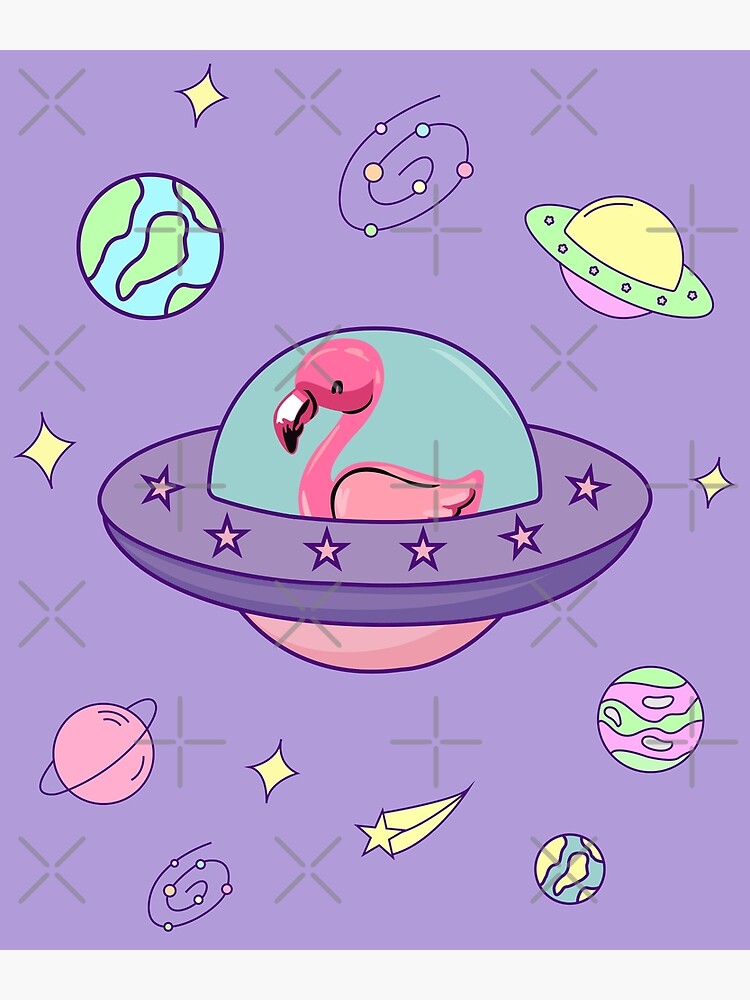 " Flamingo youtube Flamingo Plush, flamingo in a cute spaceship