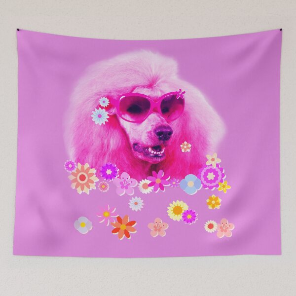 Item preview, Pink dogface, dog face, poodle dog face designed and sold by Toffy2222.