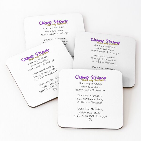 Item preview, James Acaster Taskmaster Clump Stump Over My Shoulder Lyrics designed and sold by poetryartworm.