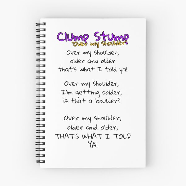 Item preview, James Acaster Taskmaster Clump Stump Over My Shoulder Lyrics designed and sold by poetryartworm.